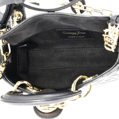 Lady D-Joy Bag Cannage Quilt Lambskin Micro
