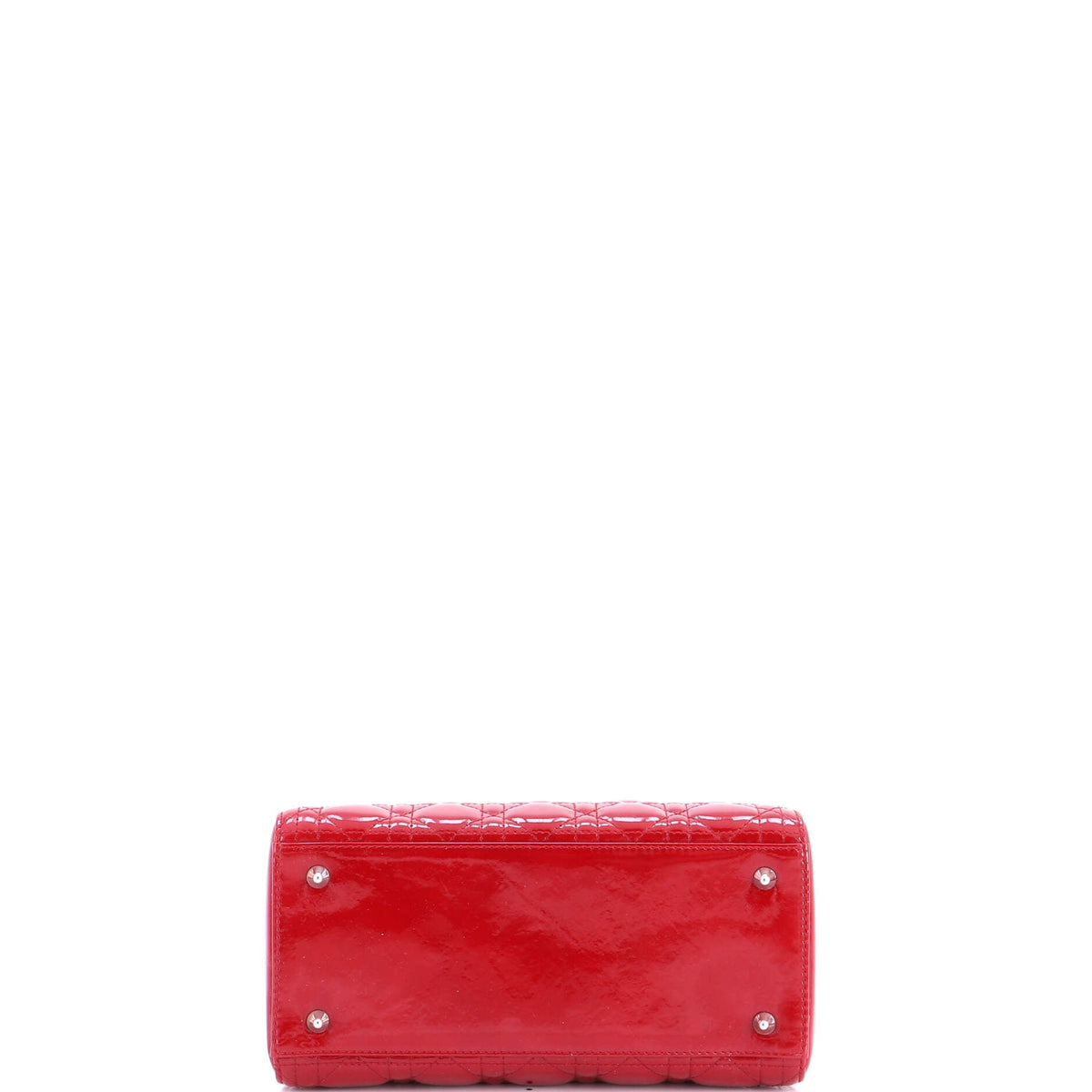 Lady Dior Bag Cannage Quilt Patent Medium