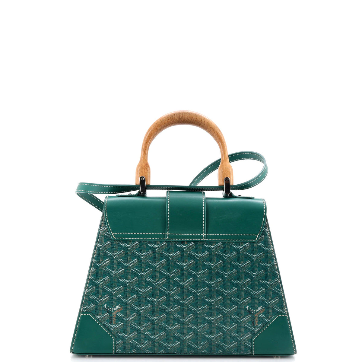 Saigon Top Handle Bag Coated Canvas with Leather PM