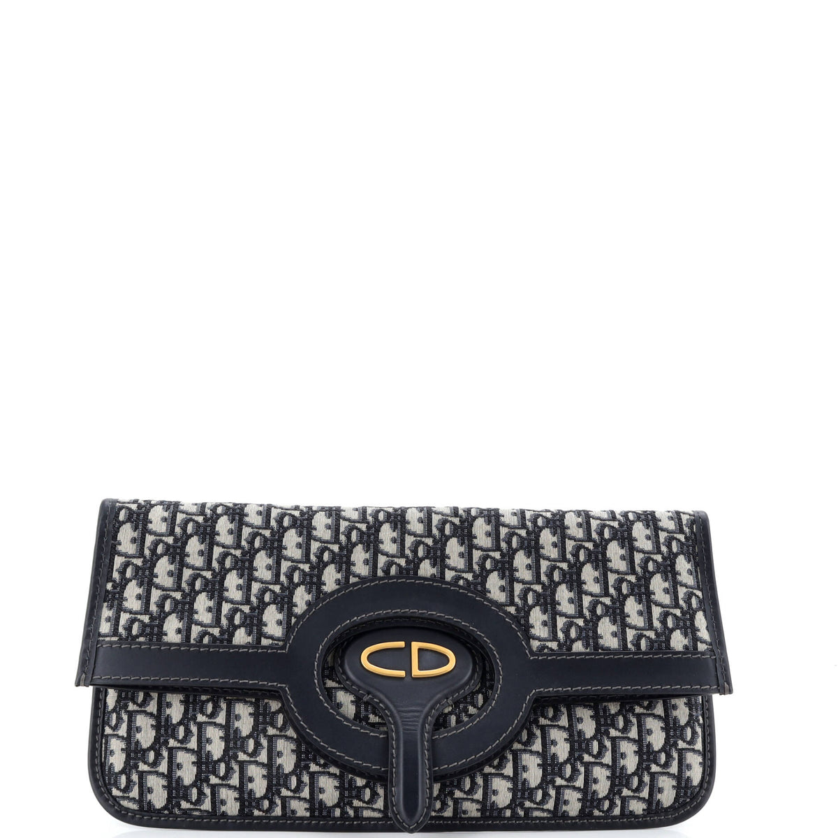 Fold Over Clutch Oblique Canvas