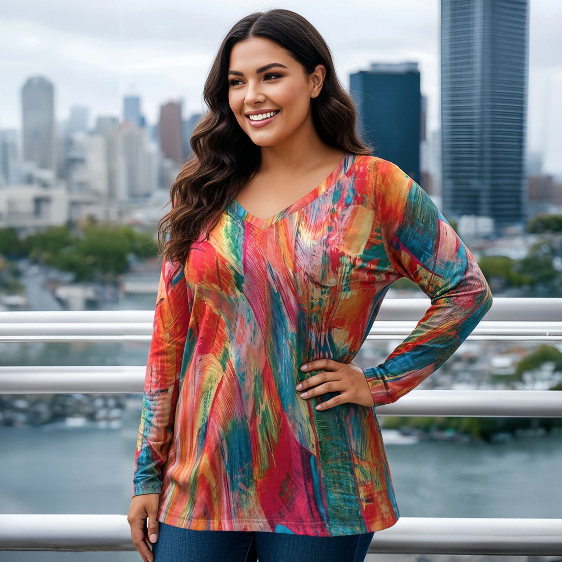 Coral Teal Multi-