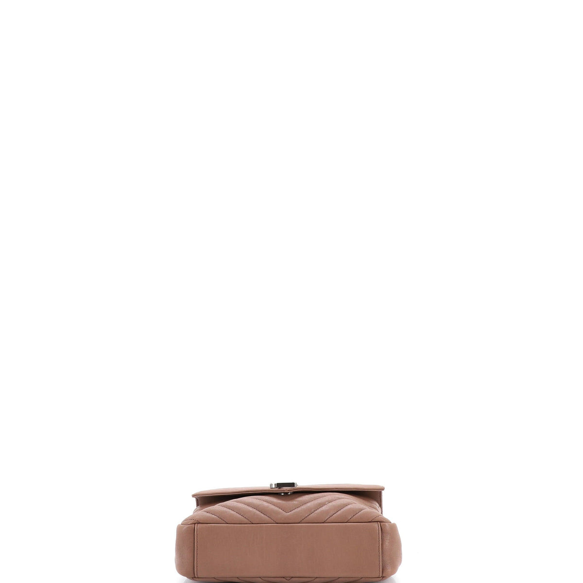 Classic Monogram College Bag Matelasse Chevron Leather Medium