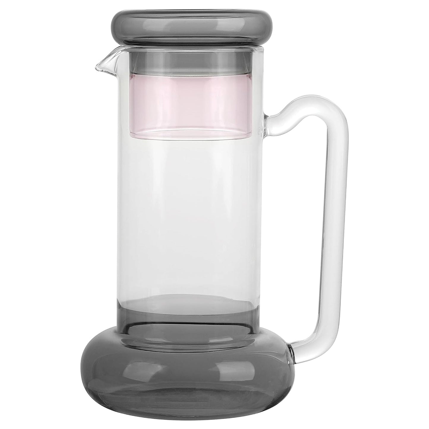 Jay Companies Gray & Pink Borosilicate Pitcher Set