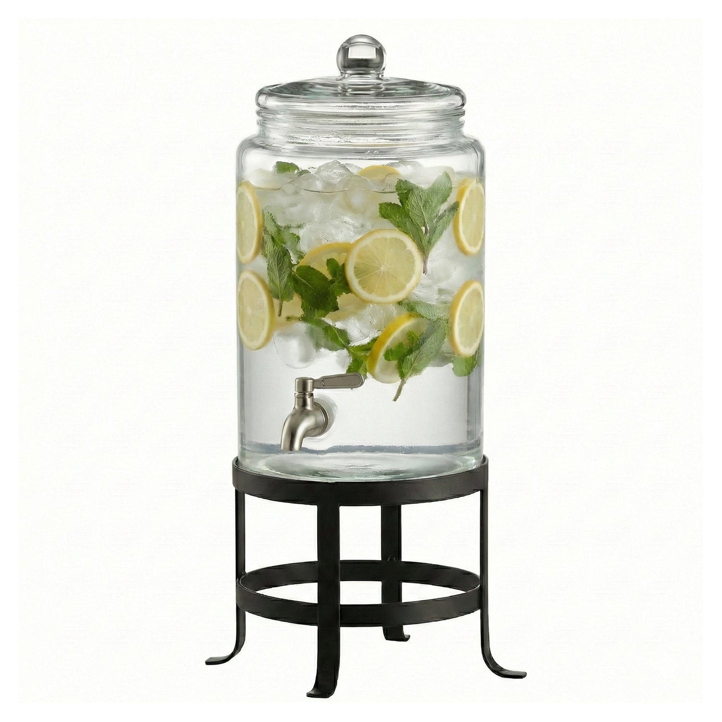Jay Companies Oliver Glass Beverage Dispenser 1.9 Gal