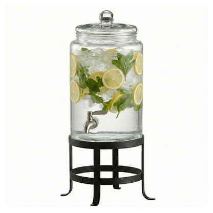 Jay Companies Oliver Glass Beverage Dispenser 1.9 Gal