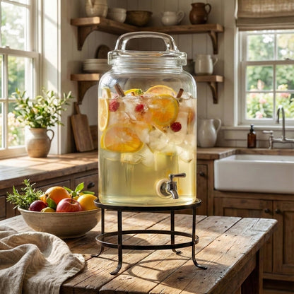 Jay Companies Ferris Glass Beverage Dispenser 2.7 Gal