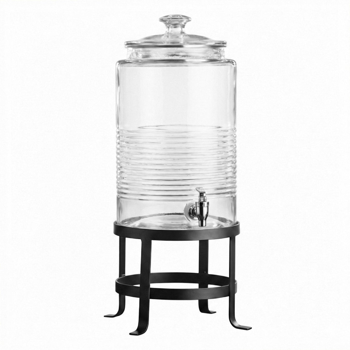 Jay Companies Breton Glass Beverage Dispenser 1.9 Gal