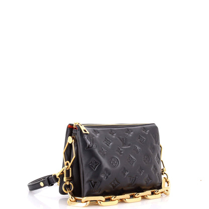 Coussin Bag Monogram Embossed Lambskin BB