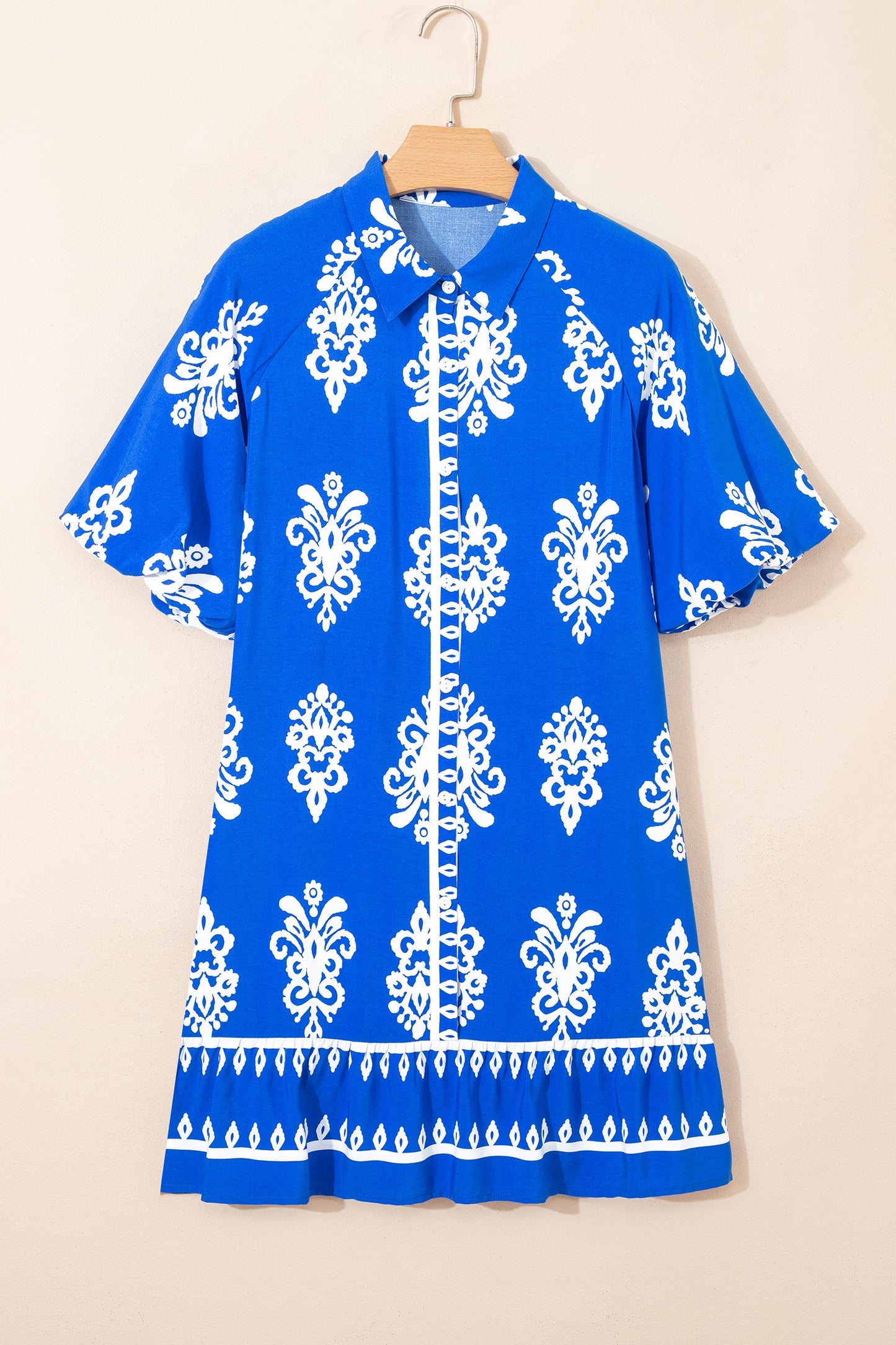 Threaded Pear Halle Puff Sleeve Mini Dress