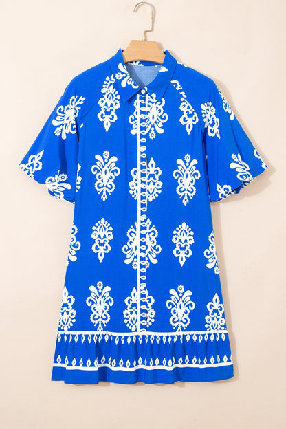 Threaded Pear Halle Puff Sleeve Mini Dress