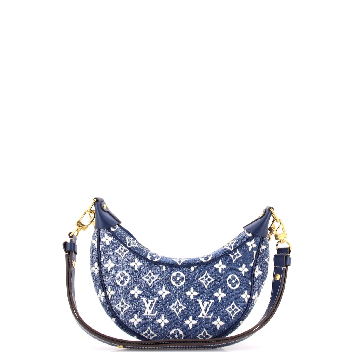 Loop Handbag Monogram Jacquard Denim
