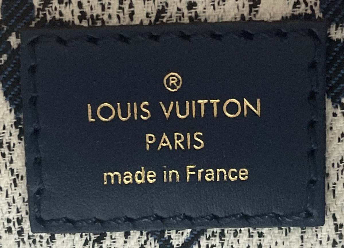 Loop Handbag Monogram Jacquard Denim