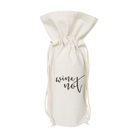 The Cotton and Canvas Co. Wine Not Cotton Canvas Wine Bag