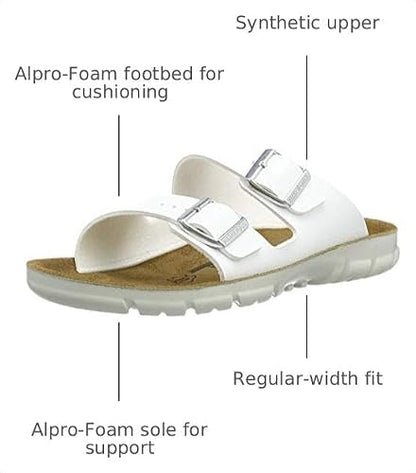 Birkenstock Unisex Bilbao Birko Flor White