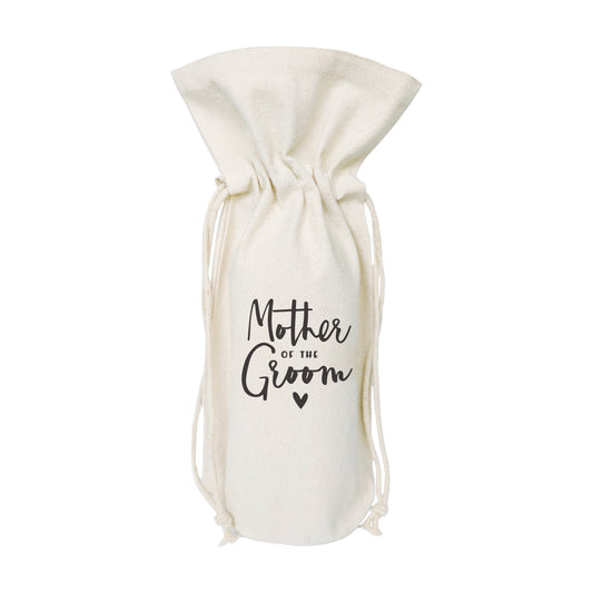 The Cotton and Canvas Co. Mother of the Groom Canvas Wine Bag
