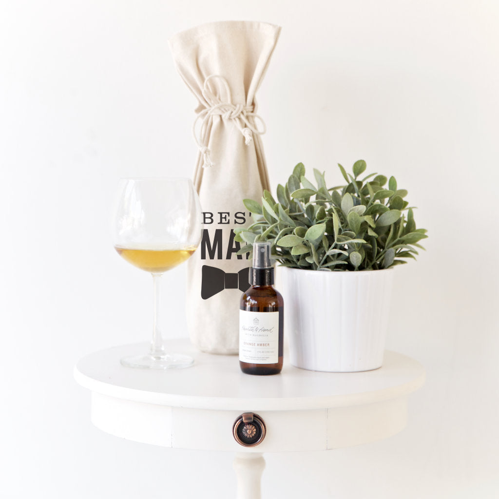 The Cotton and Canvas Co. Best Man Cotton Canvas Wine Bag
