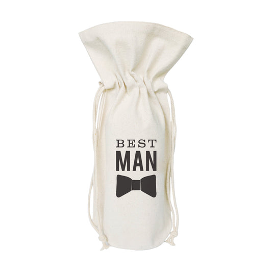 The Cotton and Canvas Co. Best Man Cotton Canvas Wine Bag