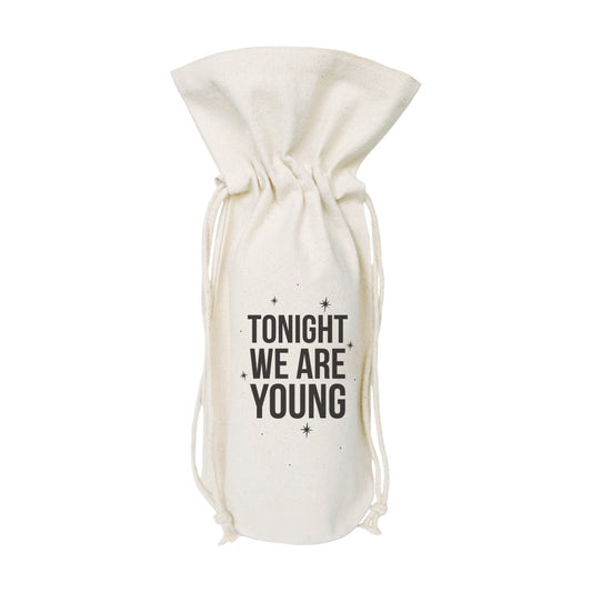 The Cotton and Canvas Co. Tonight We Are Young Cotton Canvas Wine Bag