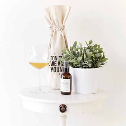 The Cotton and Canvas Co. Tonight We Are Young Cotton Canvas Wine Bag
