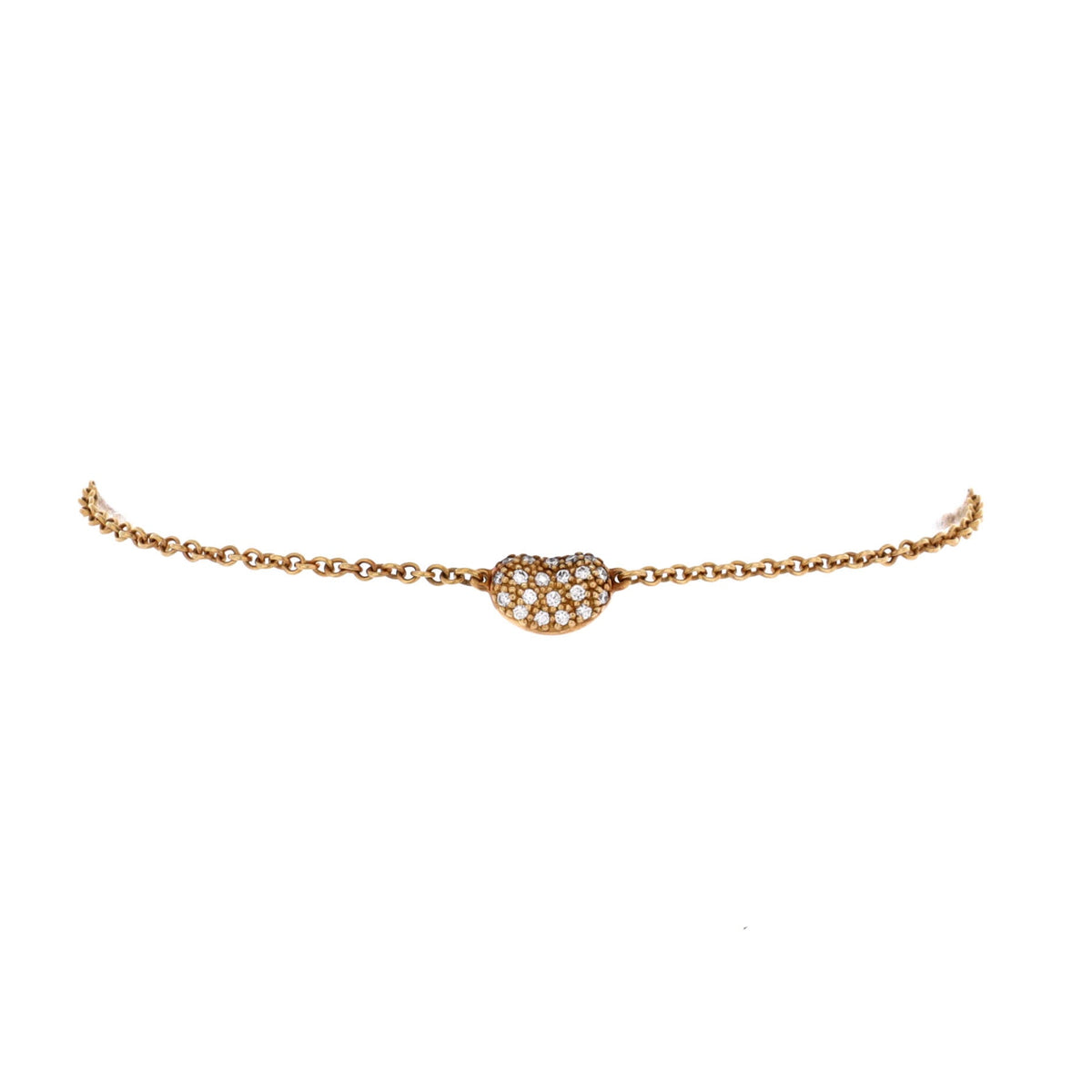 Tiffany & Co.	Elsa Peretti Bean Bracelet 18K Yellow Gold with Diamonds
