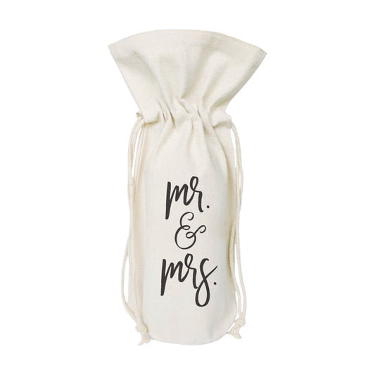 The Cotton and Canvas Co. Mr. & Mrs. Canvas Wine Bag