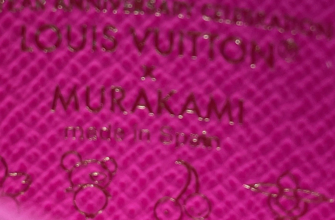 x Takashi Murakami Card Holder Monogram Multicolor with Leather