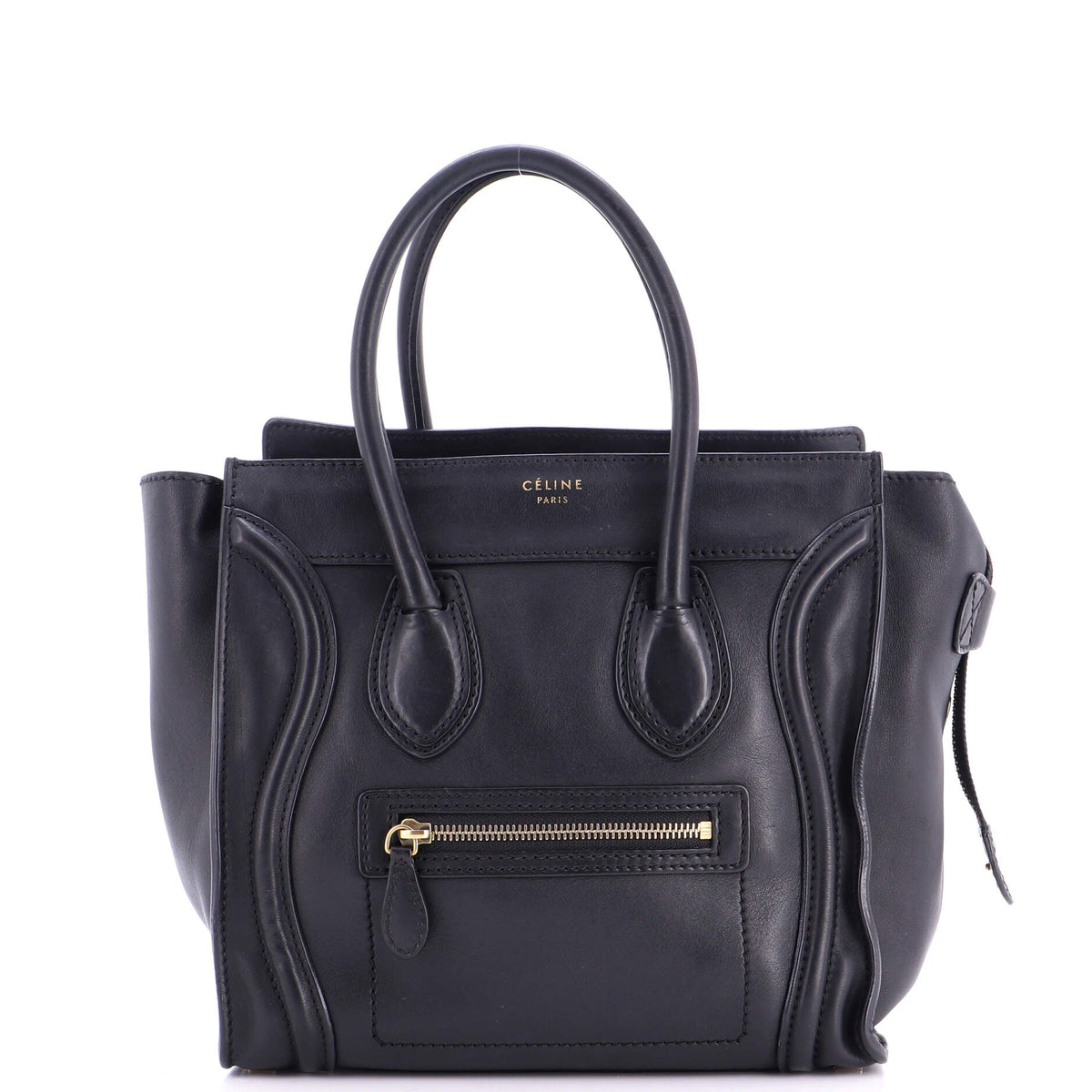 Luggage Bag Smooth Leather Micro
