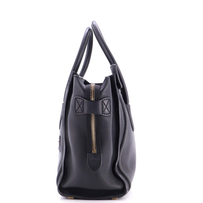 Luggage Bag Smooth Leather Micro