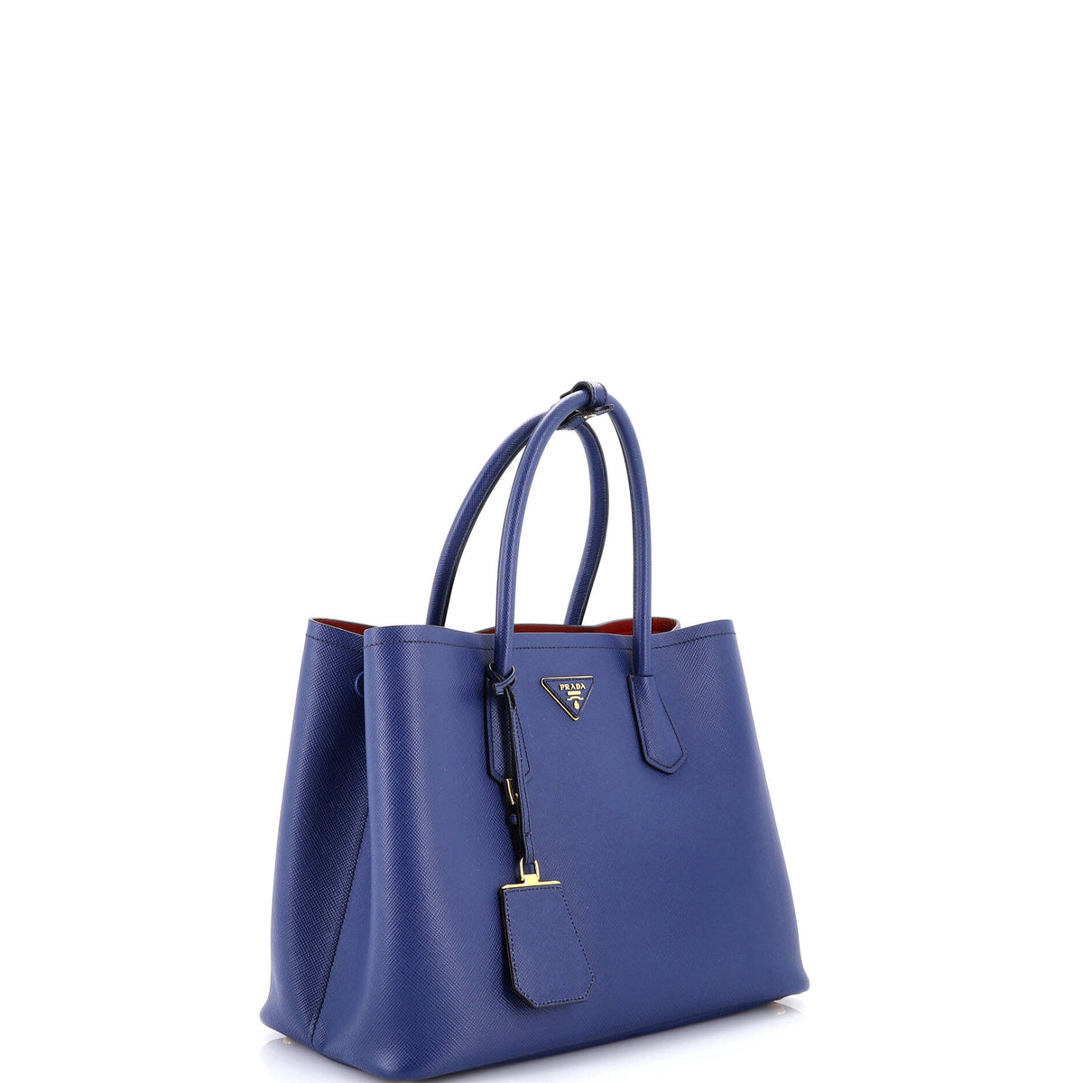 Cuir Double Tote Saffiano Leather Medium