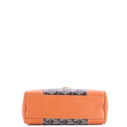 Saigon Top Handle Bag Coated Canvas with Leather Mini