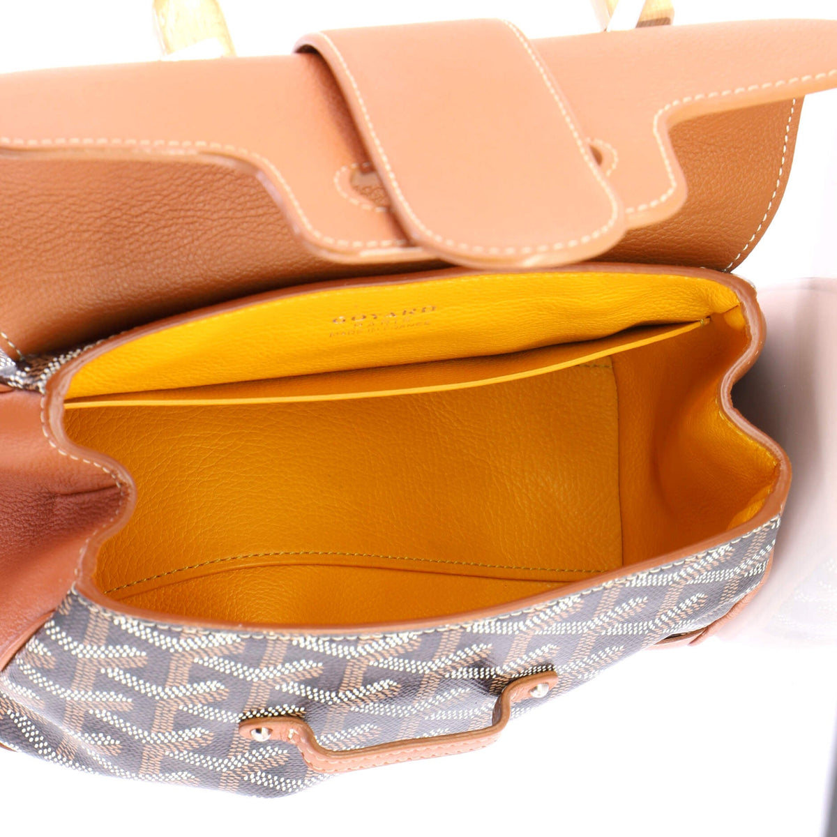 Saigon Top Handle Bag Coated Canvas with Leather Mini