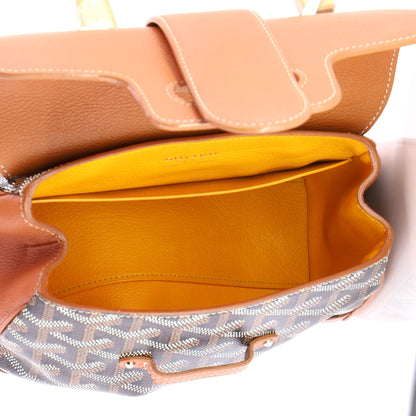 Saigon Top Handle Bag Coated Canvas with Leather Mini