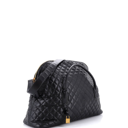 ES Giant Travel Bag Quilted Leather
