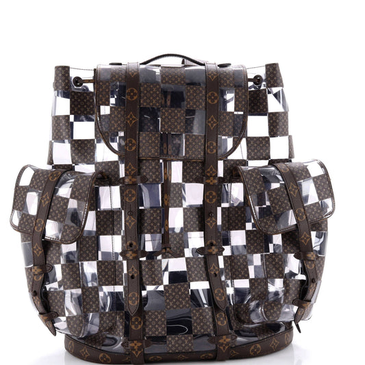 Christopher Backpack Limited Edition Monogram Chess Canvas and PVC GM