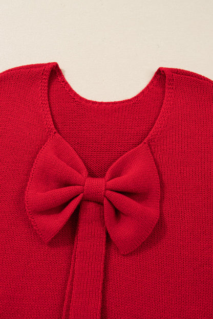 Threaded Pear Addison Backless Bubble Sleeve Sweater