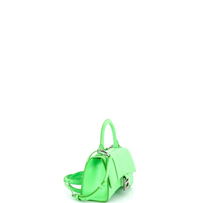 Hourglass Top Handle Bag Leather XS