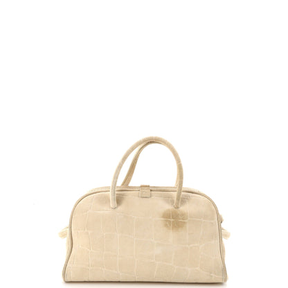 Le Petite Turismo Bag Crocodile Embossed Suede