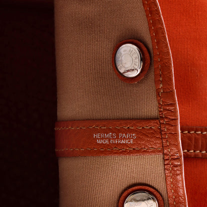 Garden Party Tote Toile and Leather 30