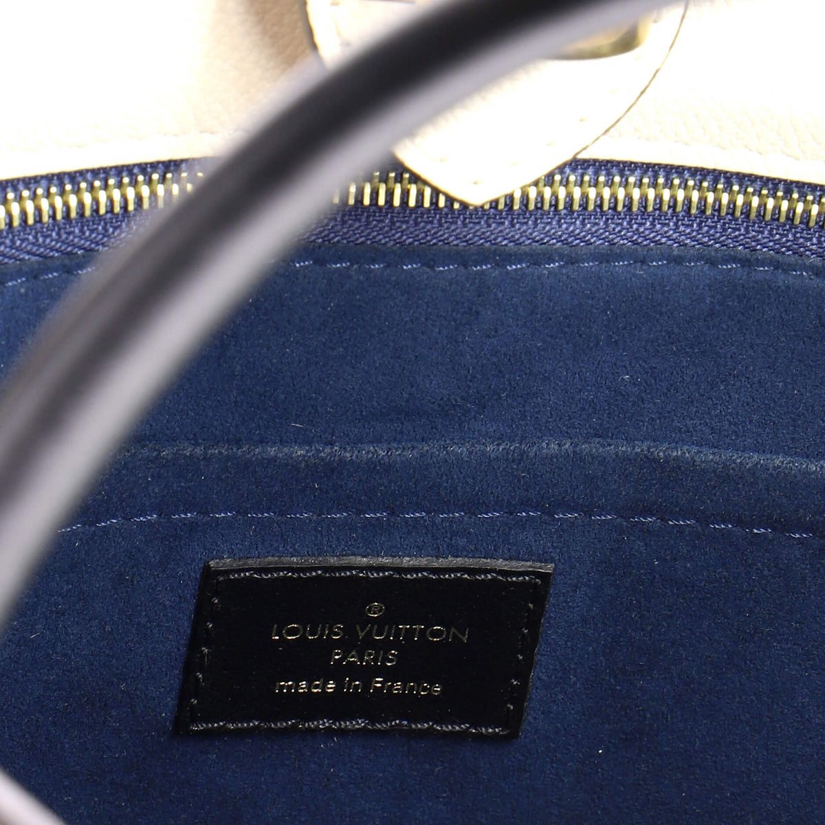 On My Side Tote Leather with Monogram Canvas MM