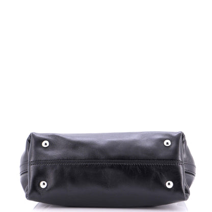 CarryAll Cargo Hobo Leather with Monogram Canvas PM