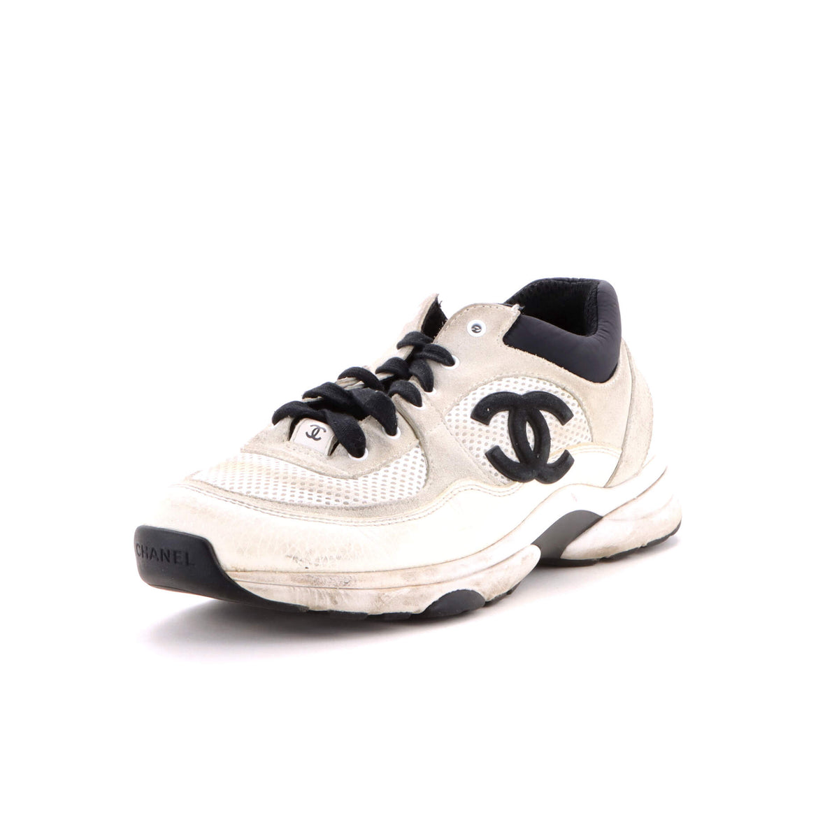 Women's CC Low-Top Sneakers Suede and Mesh