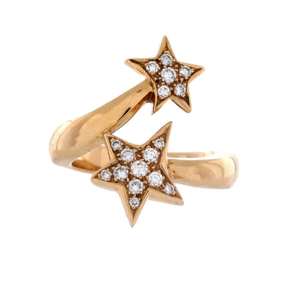 Comete Ring 18K Yellow Gold and Diamonds