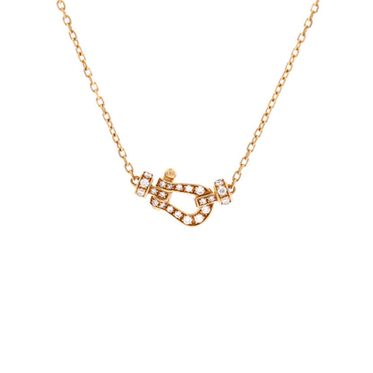 Force 10 Necklace 18K Yellow Gold with Pave Diamonds Small