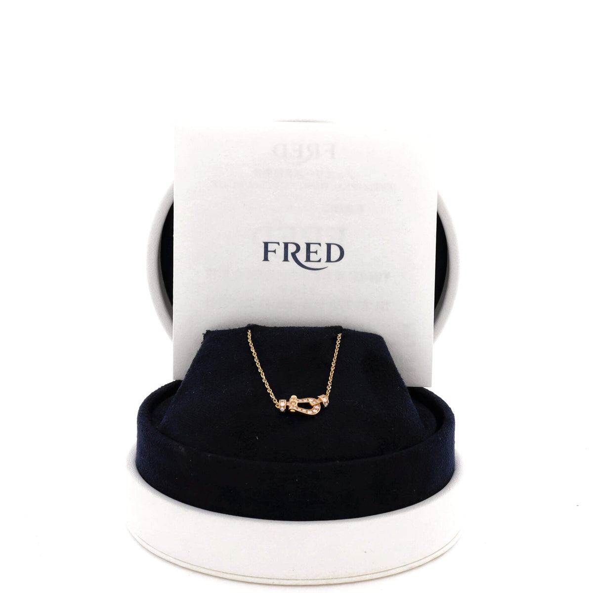 Force 10 Necklace 18K Yellow Gold with Pave Diamonds Small