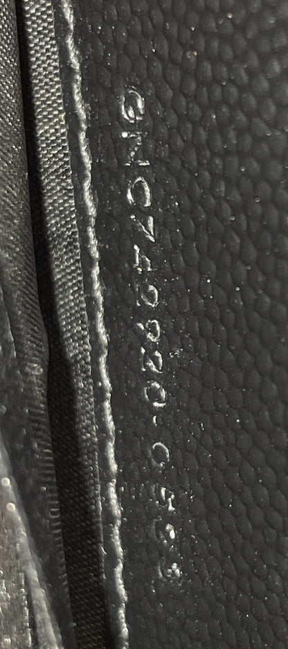 Classic Monogram Wallet on Chain Matelasse Chevron Leather Small