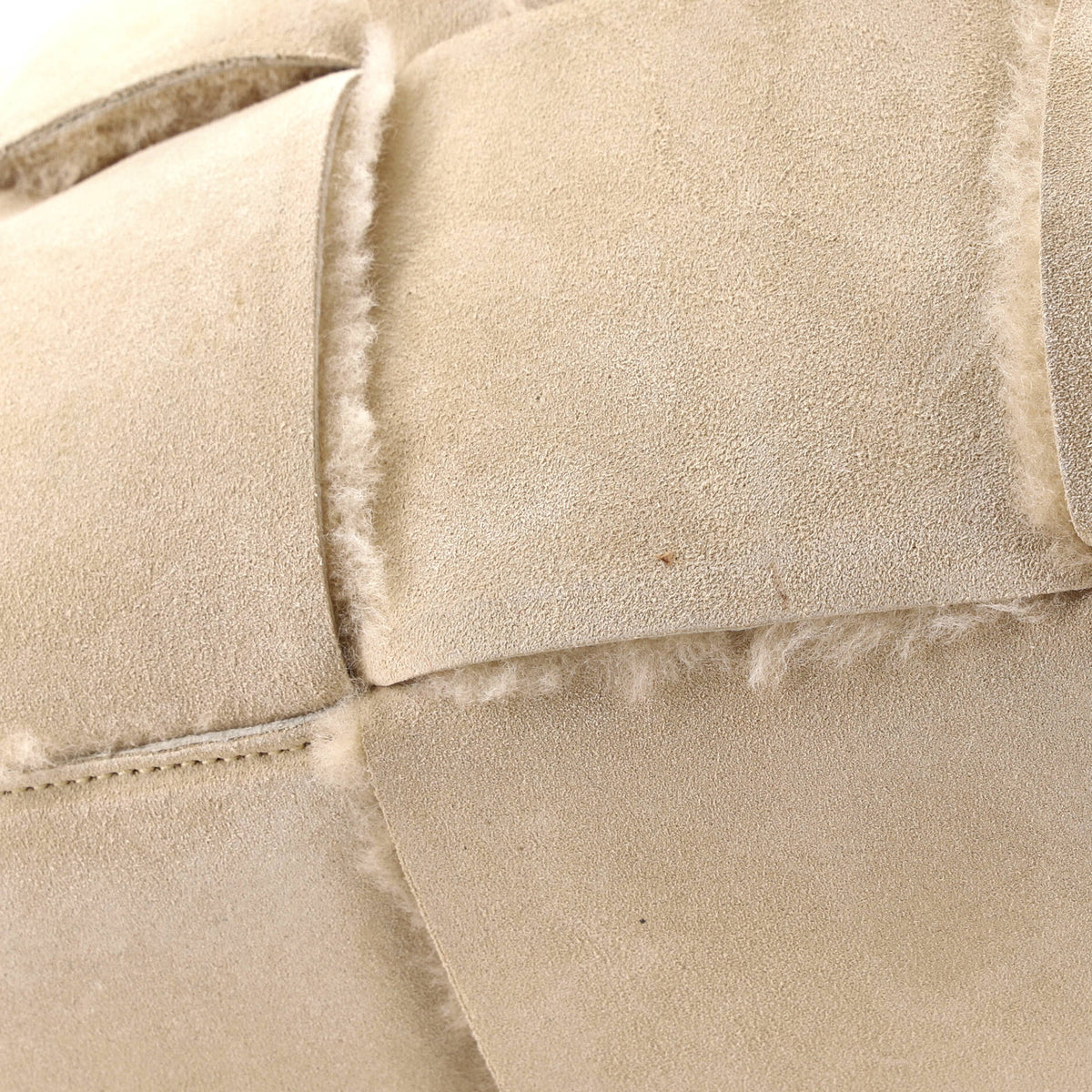 Arco Tote Suede and Shearling Small