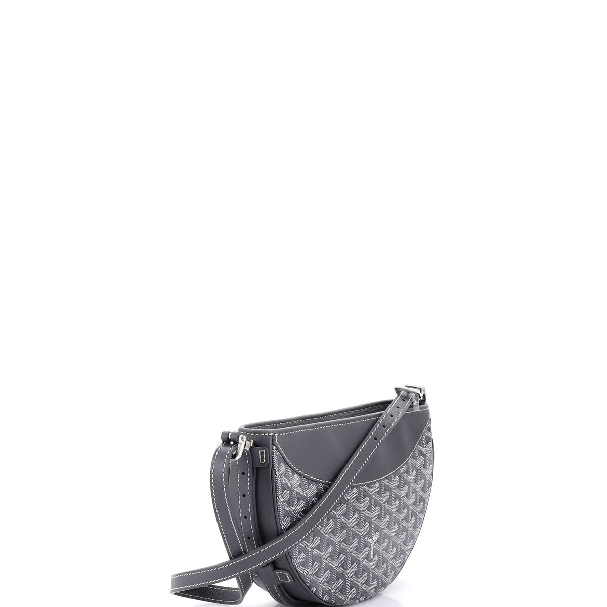 Hirondelle Shoulder Bag Coated Canvas and Leather