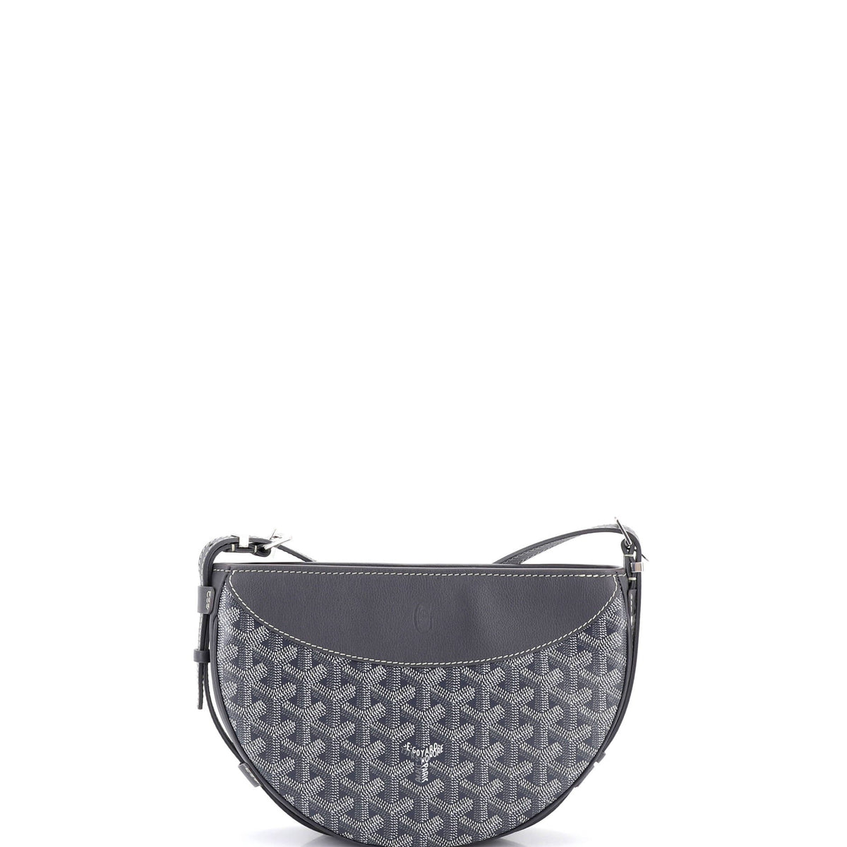 Hirondelle Shoulder Bag Coated Canvas and Leather