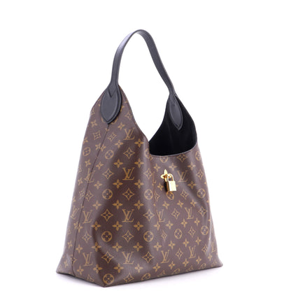 Flower Hobo Monogram Canvas with Leather