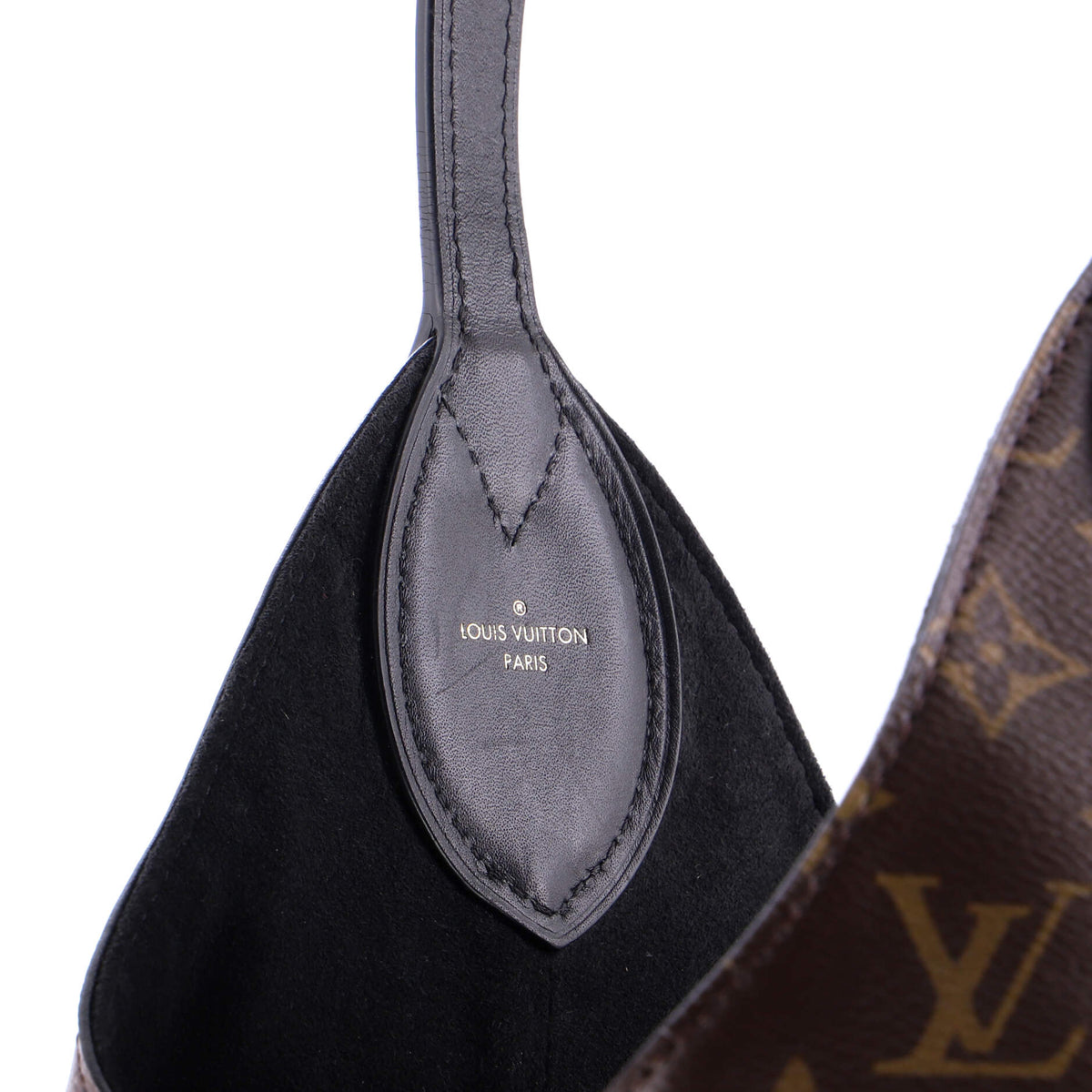 Flower Hobo Monogram Canvas with Leather